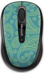 Microsoft Mobile Mouse 3500 Limited Edition, Aqua Paisley